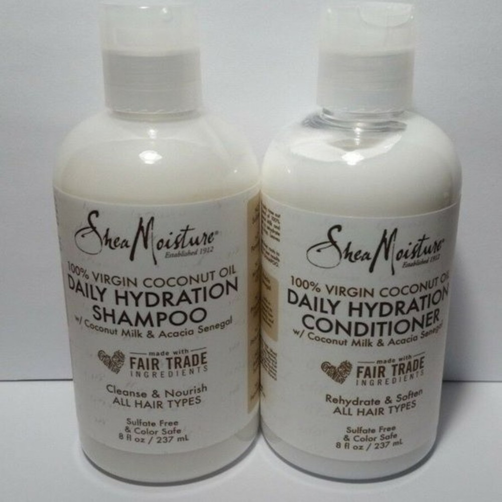 Shea Moisture Daily Hydration 3 Shampoo 3 Conditioner Coconut Milk Sulfate Free